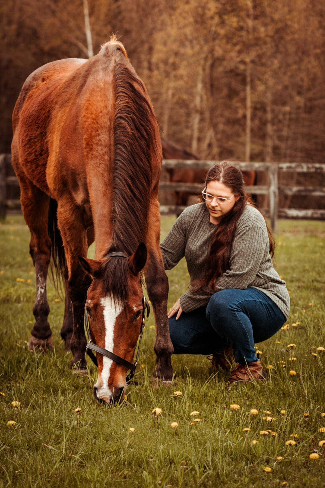 woman with horse professional equine photography CT